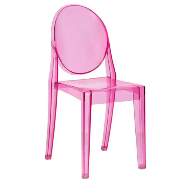 Bubblegum Acrylic Toddler Chair