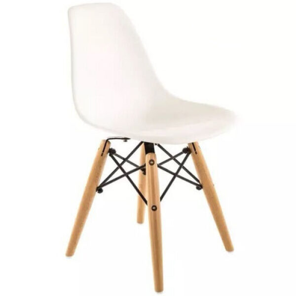 White and Natural Chair